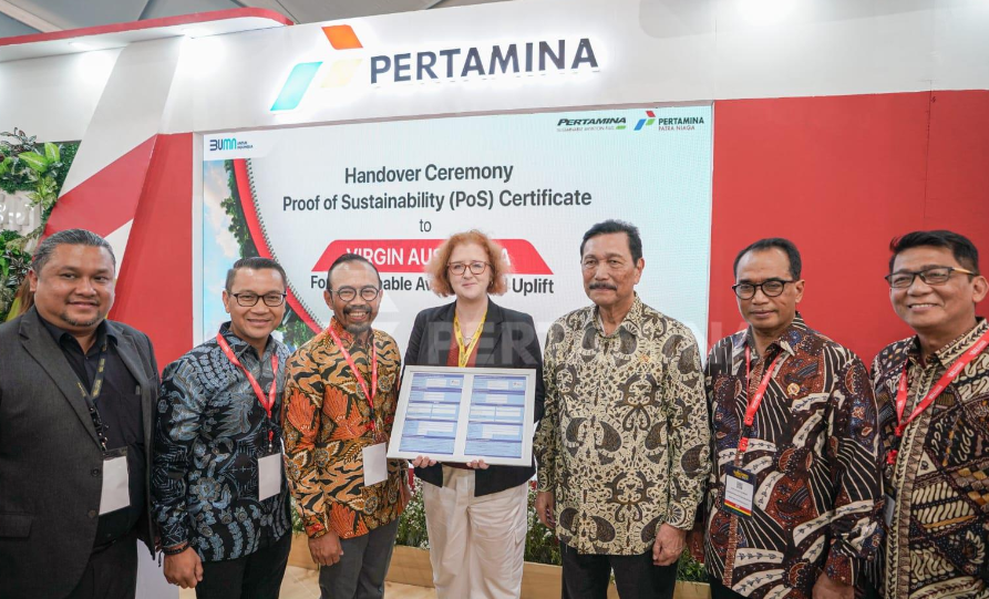 Pertamina’s SAF supplied to Virgin Australia