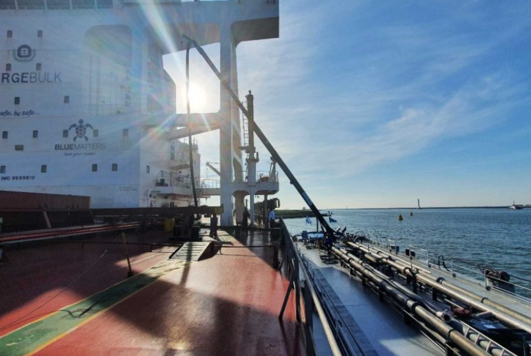 Berge Bulk and BHP transport iron ore using B100 biodiesel