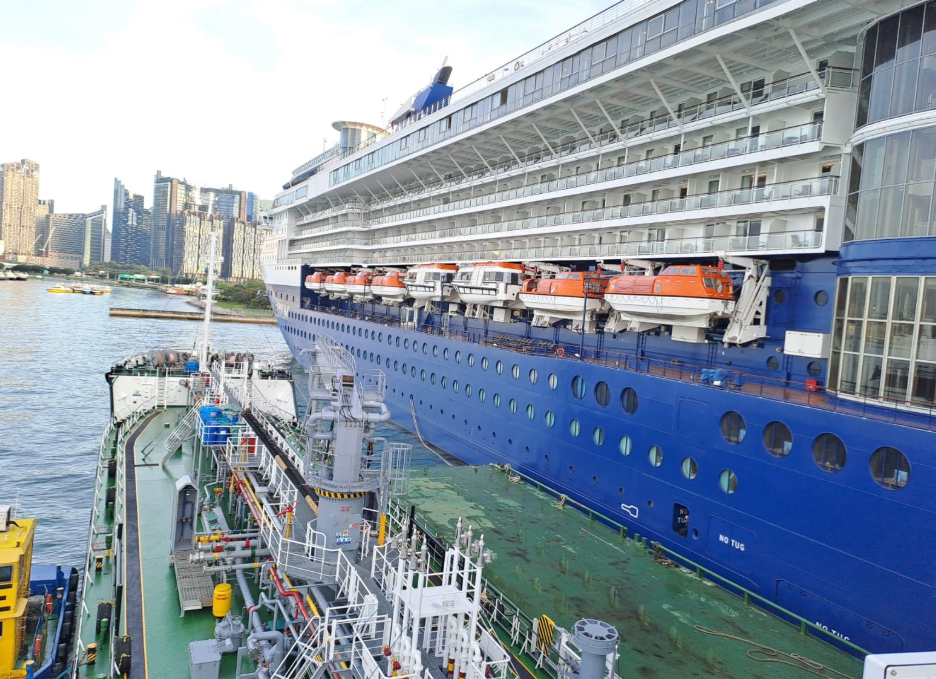 First delivery of lower carbon HVO100 to the marine sector in Asia-Pacific