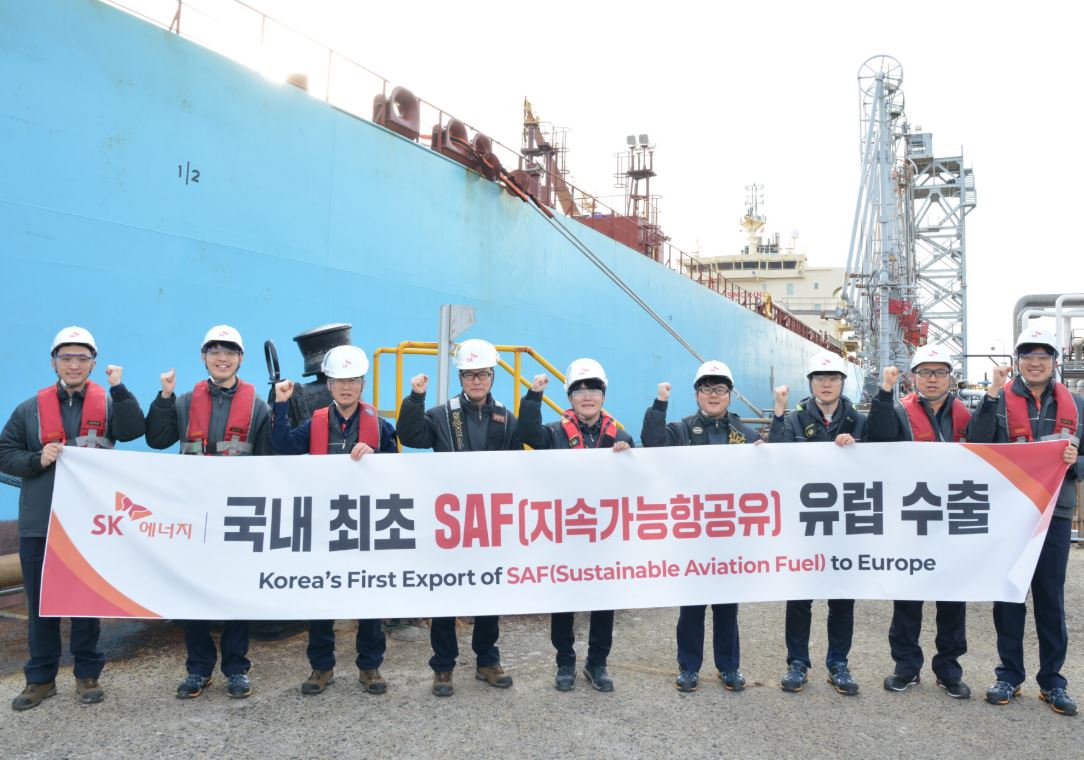 SK Energy exports SAF to Europe for the first time