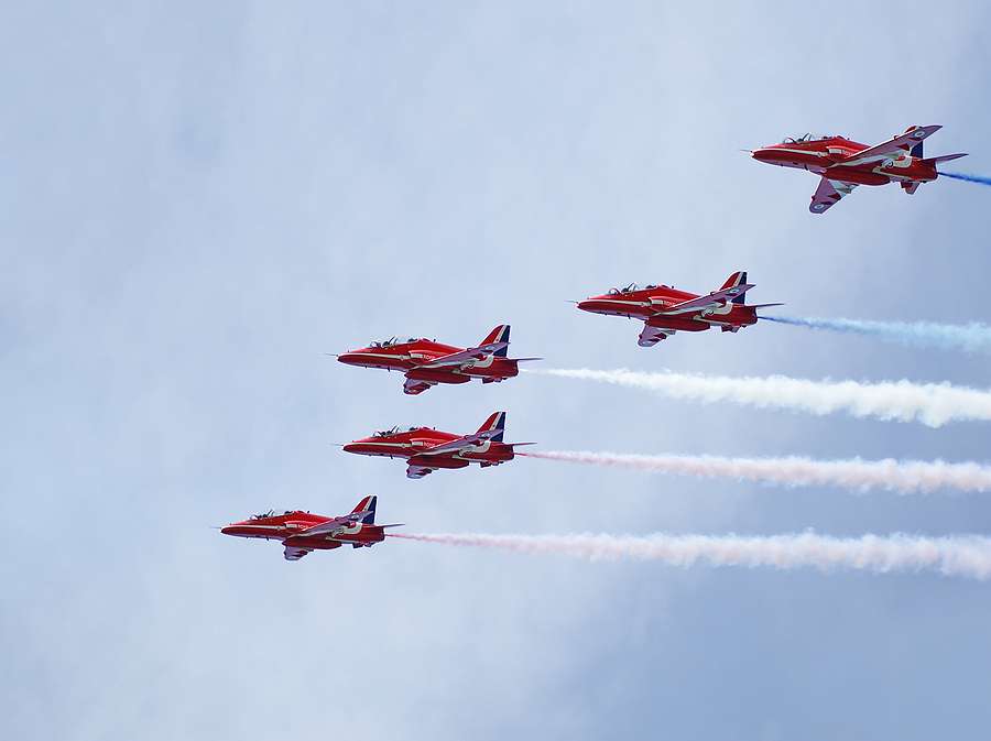 Red Arrows make history with sustainable fuels London flypast