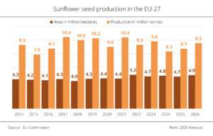 EU expects largest EU sunflower seed harvest in three years